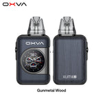 Load image into Gallery viewer, OXVA vaping device with digital display and 'Gunmetal Wood' finish on a white background