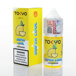 Load image into Gallery viewer, Tokyo Super Cool Lemonade vape juice packaging with yellow box and bottle on a white background