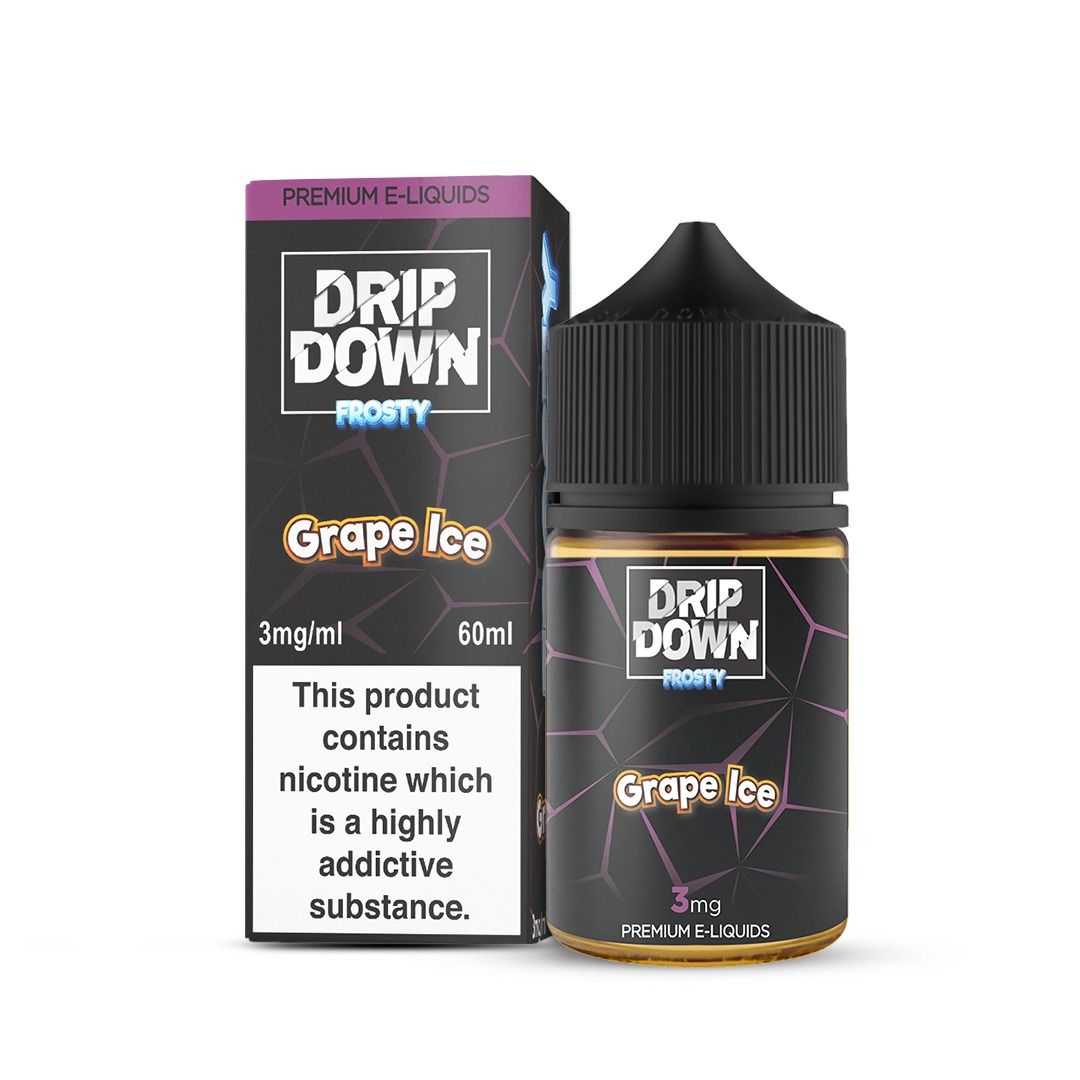 DRIP DOWN FROSTY 12MG 60ML GRAPE ICE