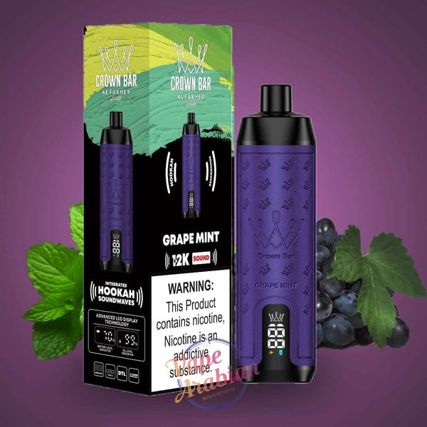 AL FAKHER DISPOSABLE 12000 PUFFS GRAPE MINT