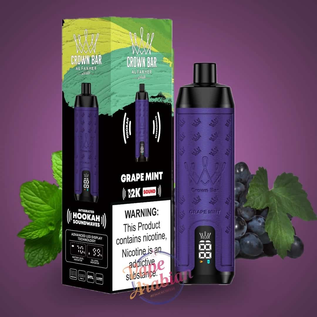 AL FAKHER DISPOSABLE 12000 PUFFS GRAPE MINT
