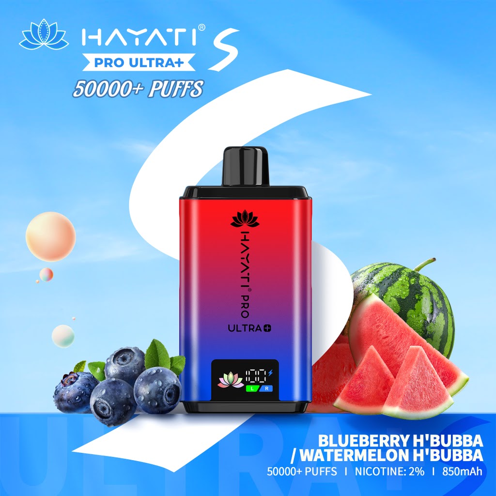 HAYATI 50K 20MG BLUEBERRY H'BUBBA / WATERMELON H'BUBBA