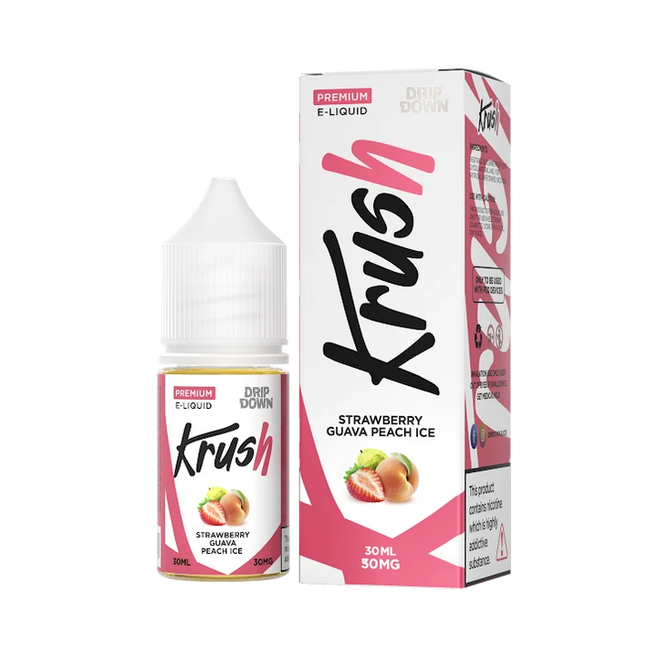 DRIP DOWN KRUSH 30MG 30ML STRAWBERRY GUAVA PEACH