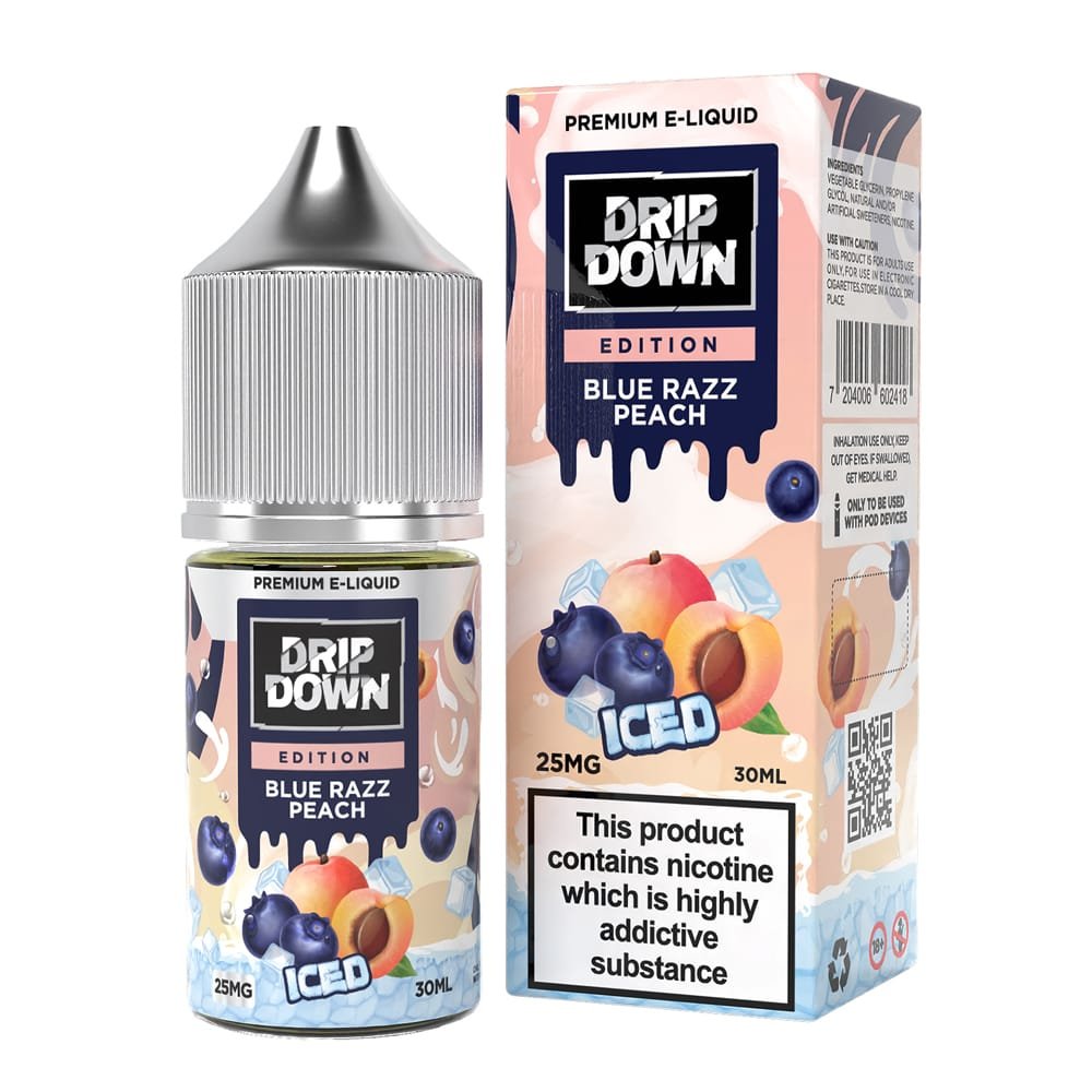 Drip Down Edition Blue razz Peach Iced 50mg/30ML
