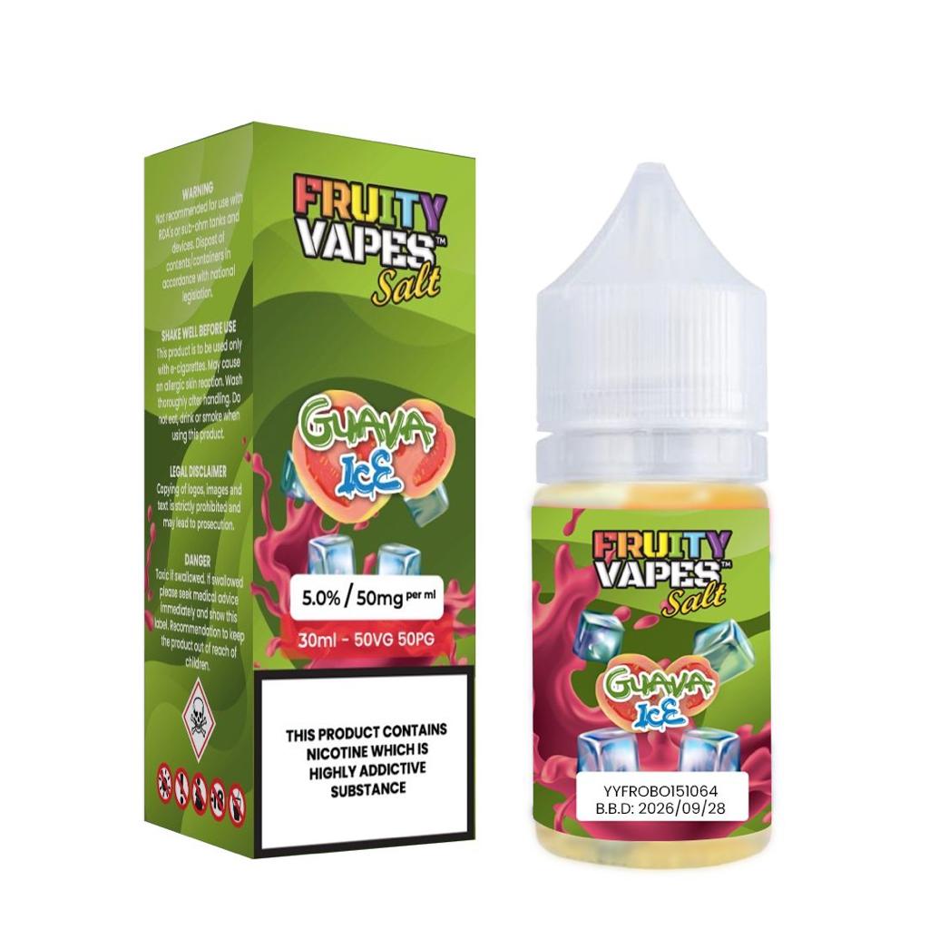 Guava Ice 30ML, 25mg, 50mg – by Fruity Vapes Salt