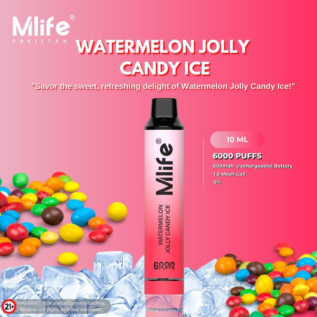 MLIFE 6000 WATERMELON JOLLY CANDY ICE
