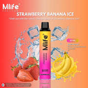 MLIFE 6000 STRAWBERRY BANANA ICE