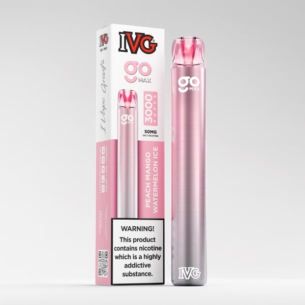 IVG GO MAX 3000 50MG PEACH MANGO WATERMELON ICE