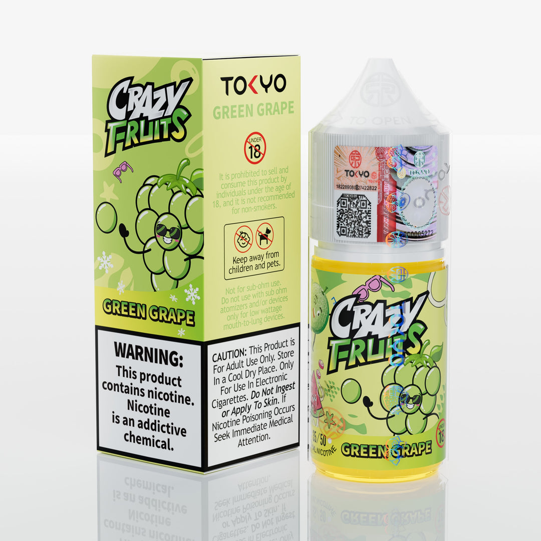 TOKYO SALTNIC CRAZY FRUITS GREEN GRAPE 30ML