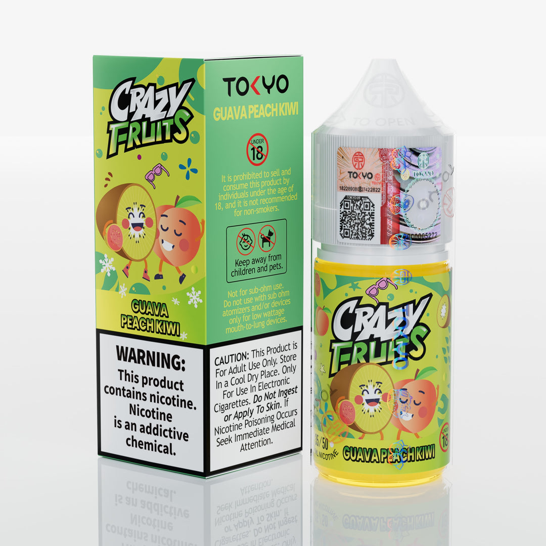 TOKYO SALTNIC CRAZY FRUITS GUAVA PEACH KIWI 30ML