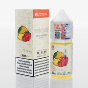 Tokyo Vape juice bottle and packaging with fruit illustration on a white background