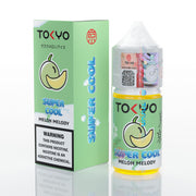 TOKYO Super Cool Melon Melody vape juice packaging on a white background