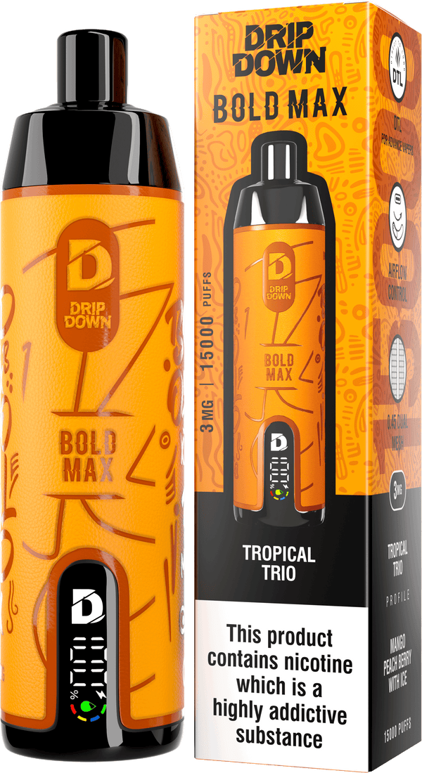 DRIPDOWN BOLD MAX 15K 0MG TROPICAL TRIO