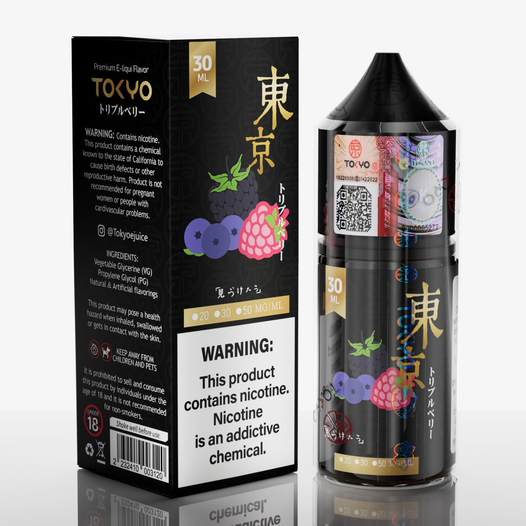 TOKYO 50MG GOLDEN SERIES TRIPPLE BERRIES 30ML