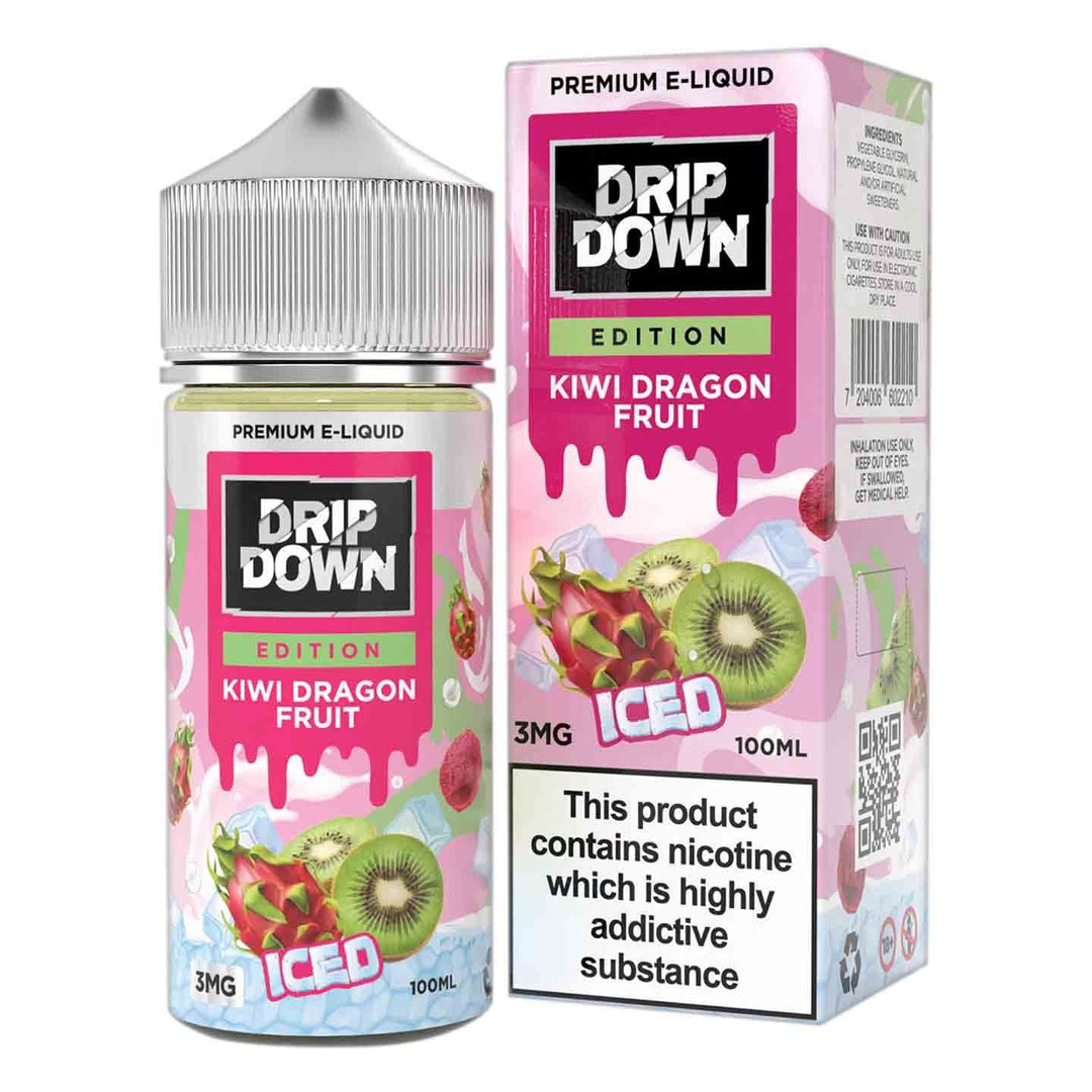Drip Down Edition Kiwi Dragon Fruit Iced 3MG/100ML