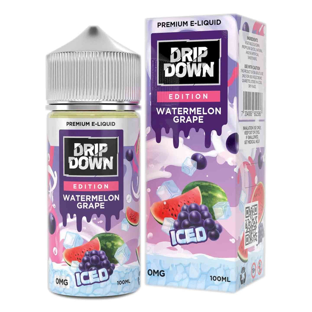 DRIP DOWN EDITION WATERMELON GRAPE ICE 0mg/100ML