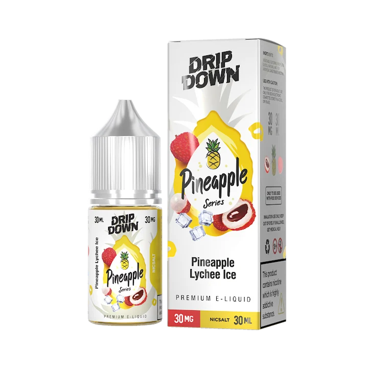 DRIP DOWN 50MG 30ML PINEAPPLE LYCHEE ICE