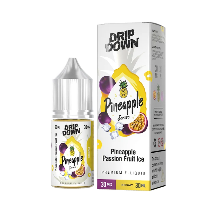 DRIP DOWN 50MG 30ML PINEAPPLE PASSION FRUIT ICE