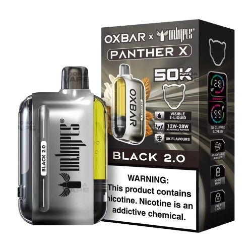 OXBAR PANTHER X 50K PUFFS 50MG BLACK 2.0